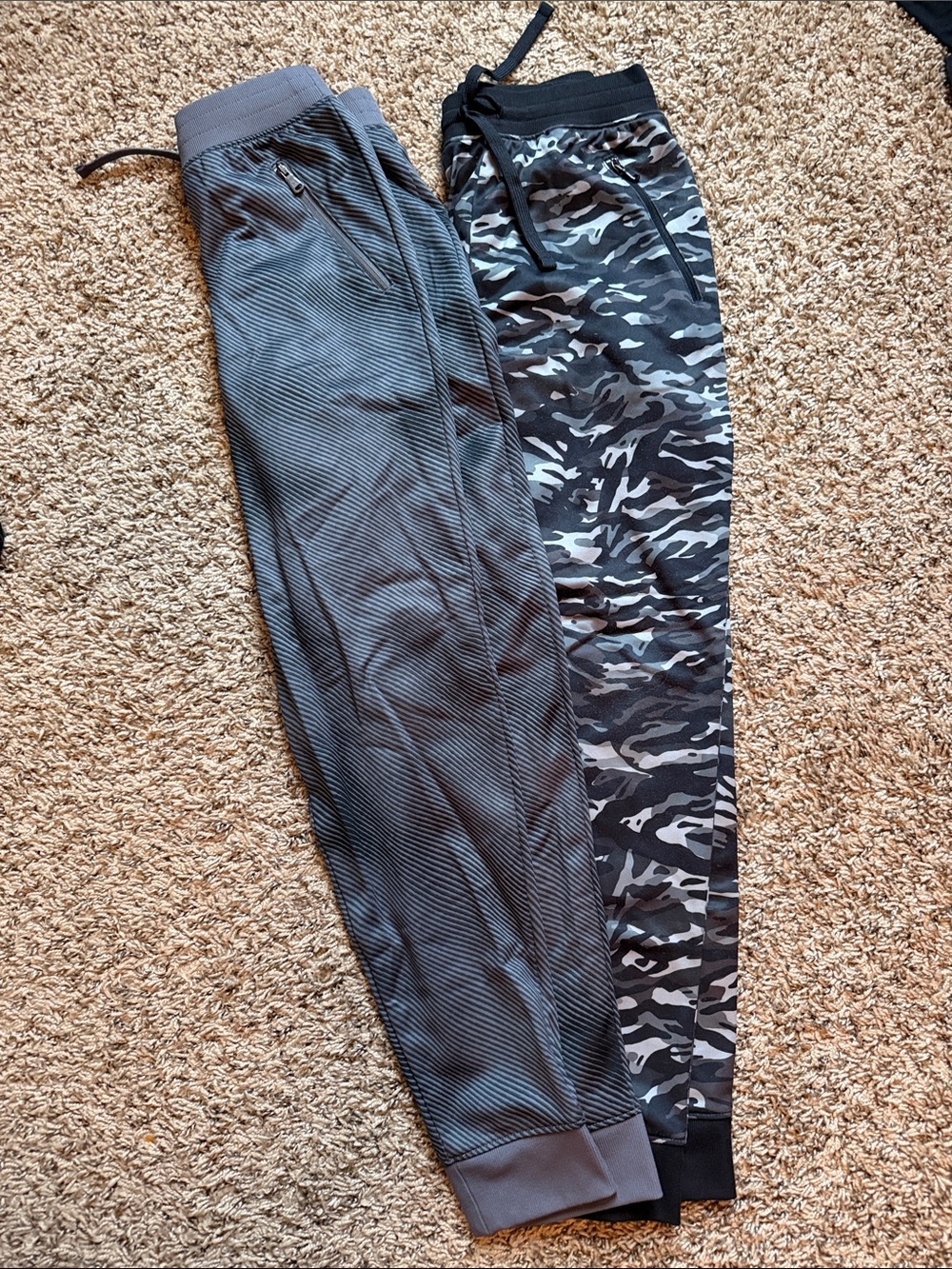 Under Armour Boys' Gray & Black Jogger Duo - Solid Gray & Black Camo